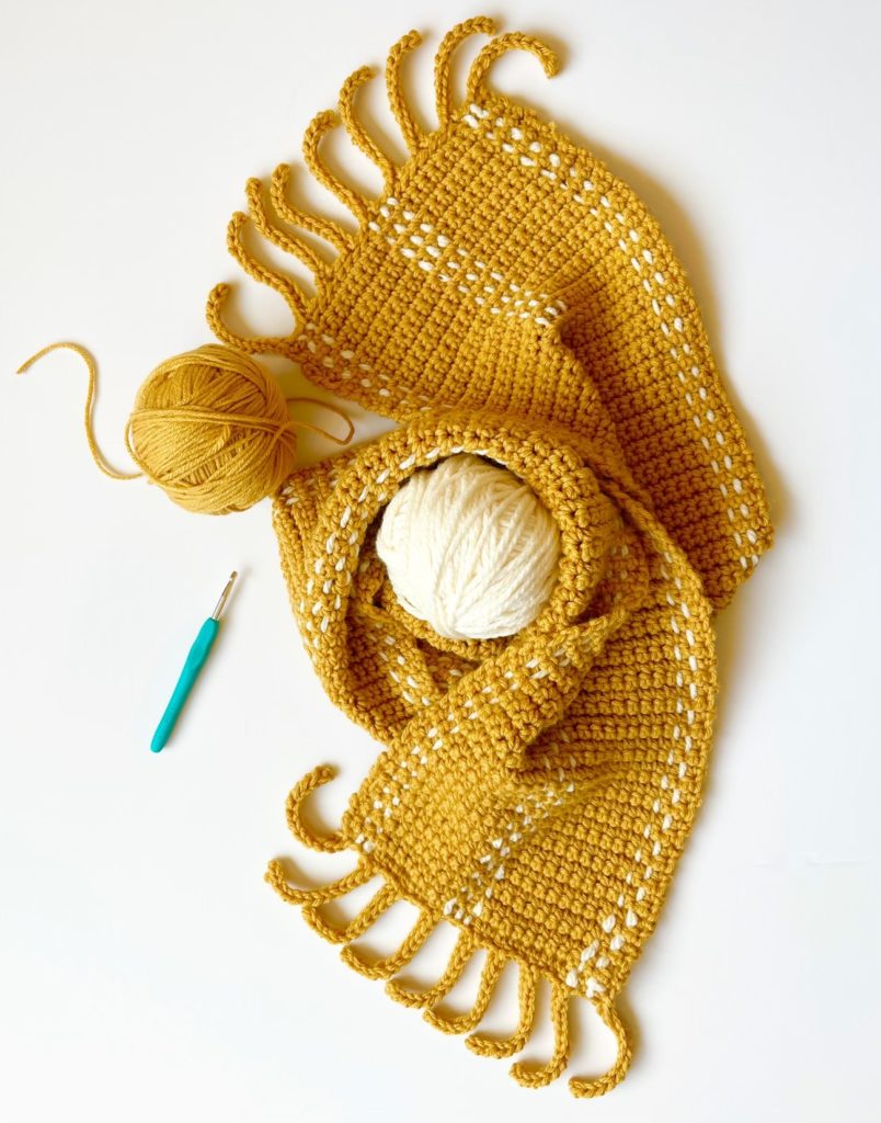 Single Crochet Weave Scarf