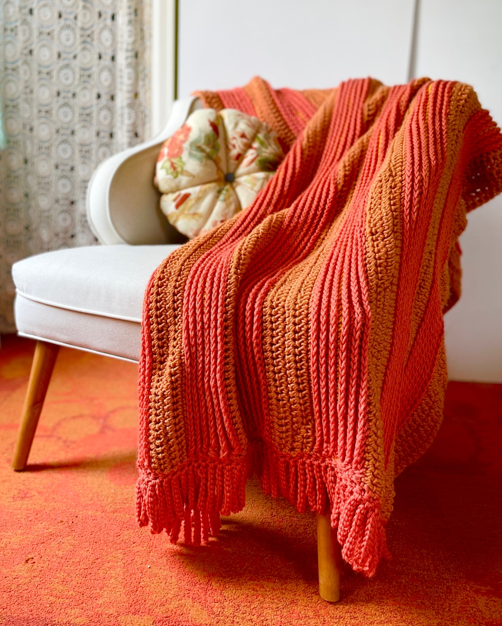 Crochet Spicy Stripes Blanket